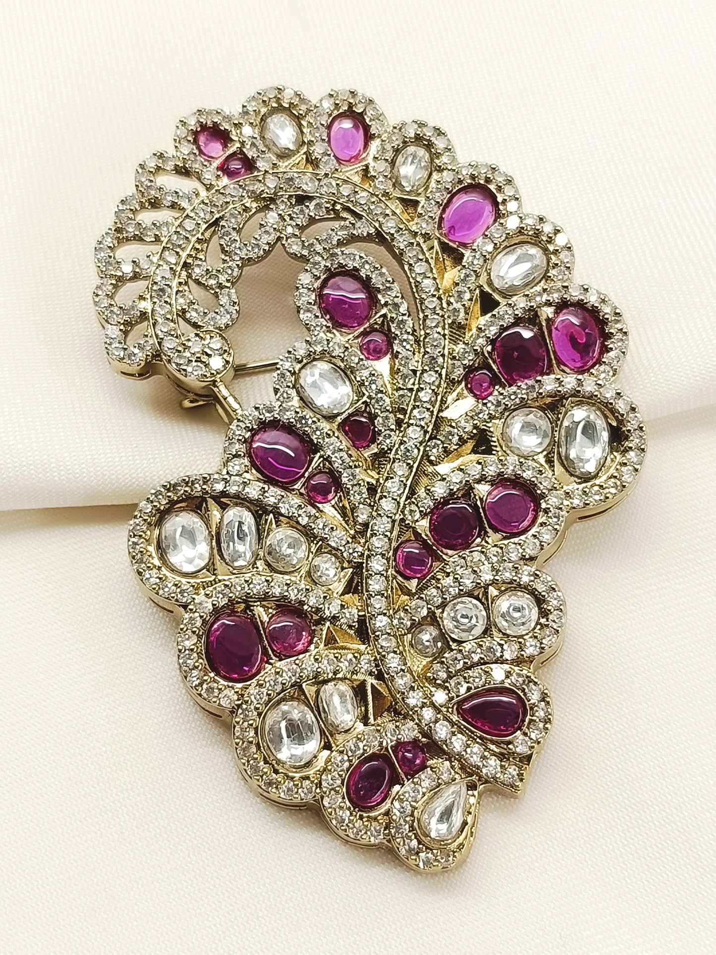 Sarvesh Ruby Men's Brooch