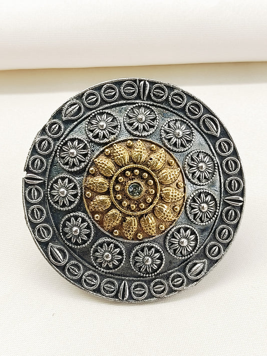 Kisori White Oxidized Finger Ring