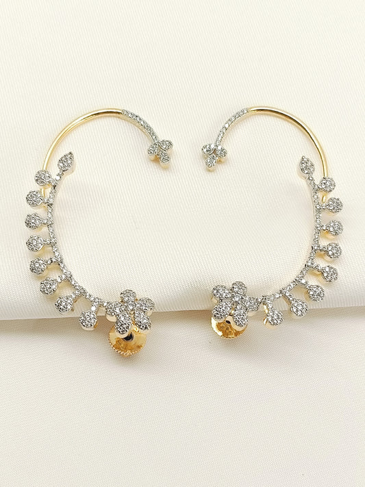Payal White American Diamond Earrings