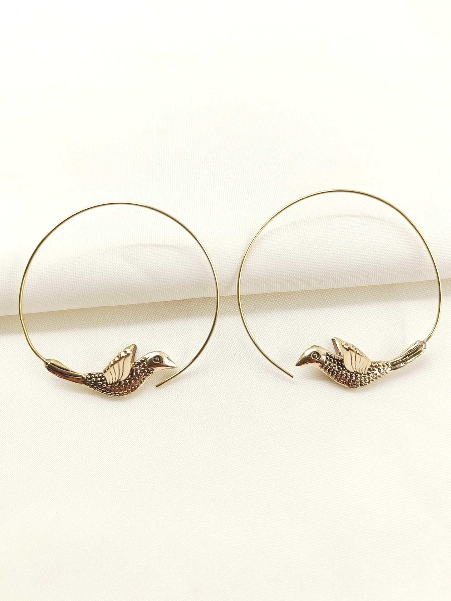 Anugya Golden Men's Earrings