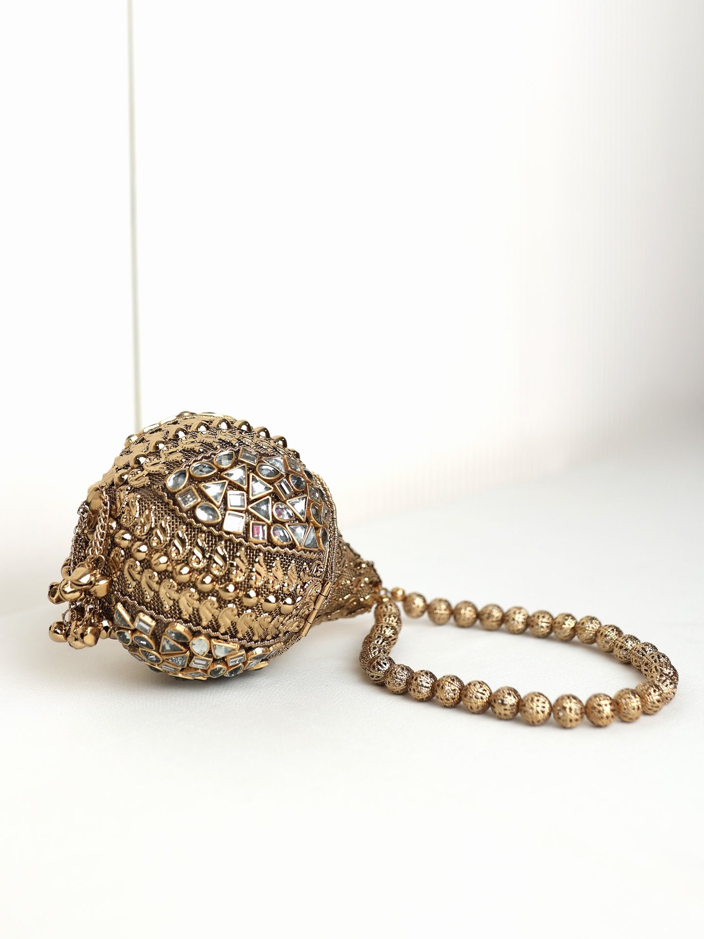 Riti Golden Matki Mini Potli Bag