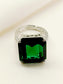 Nitibhaa Green American Diamond Finger Ring