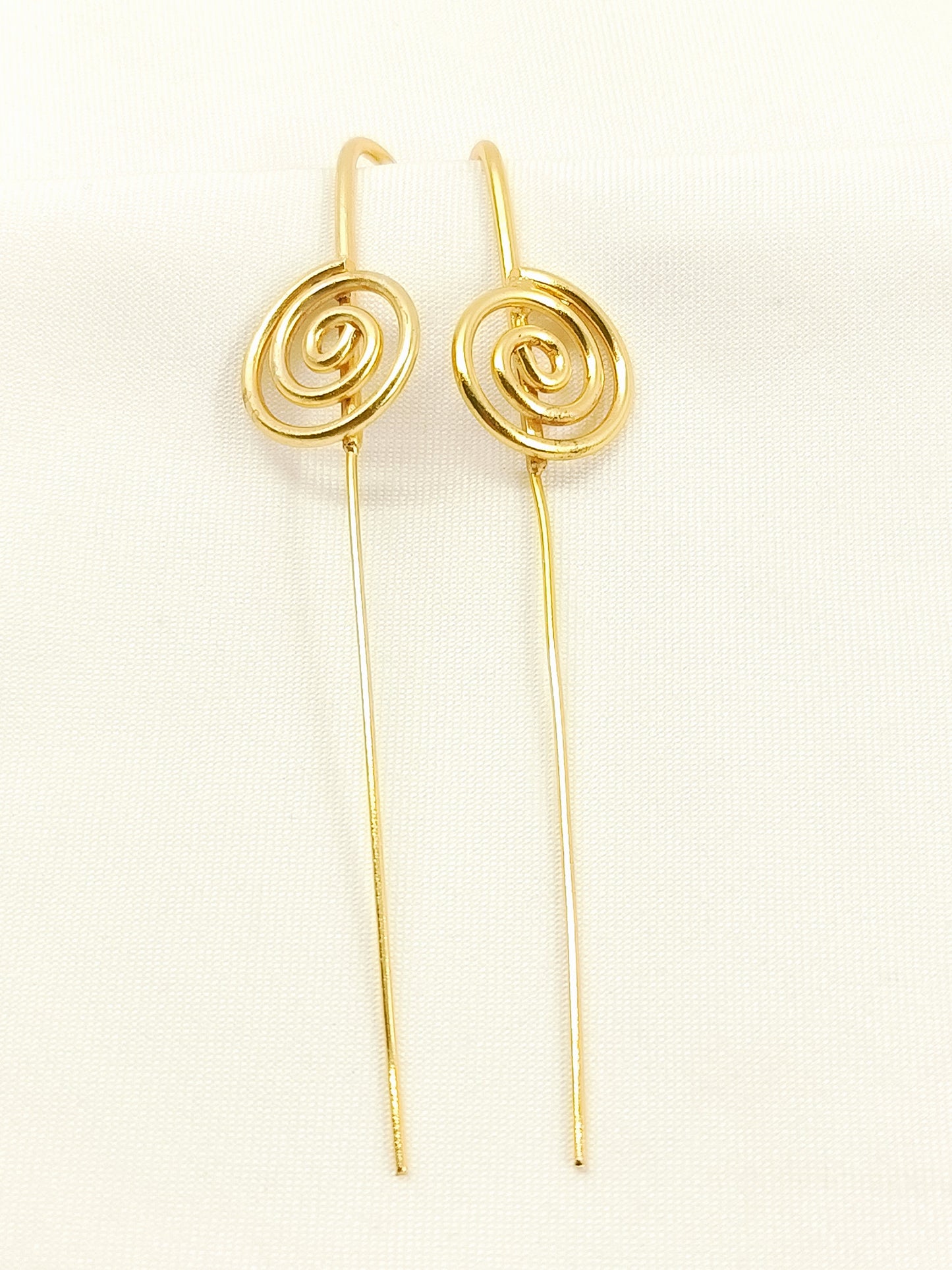 Mukul Men’s Gold-Tone Spiral Threader Earcuffs
