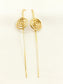 Mukul Men’s Gold-Tone Spiral Threader Earcuffs