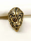 Garvik King Lion Gold Men's Finger Ring