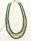 Prakash Green Groom Beads Neckpiece