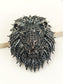 Omkar Black Lion Men's Brooch
