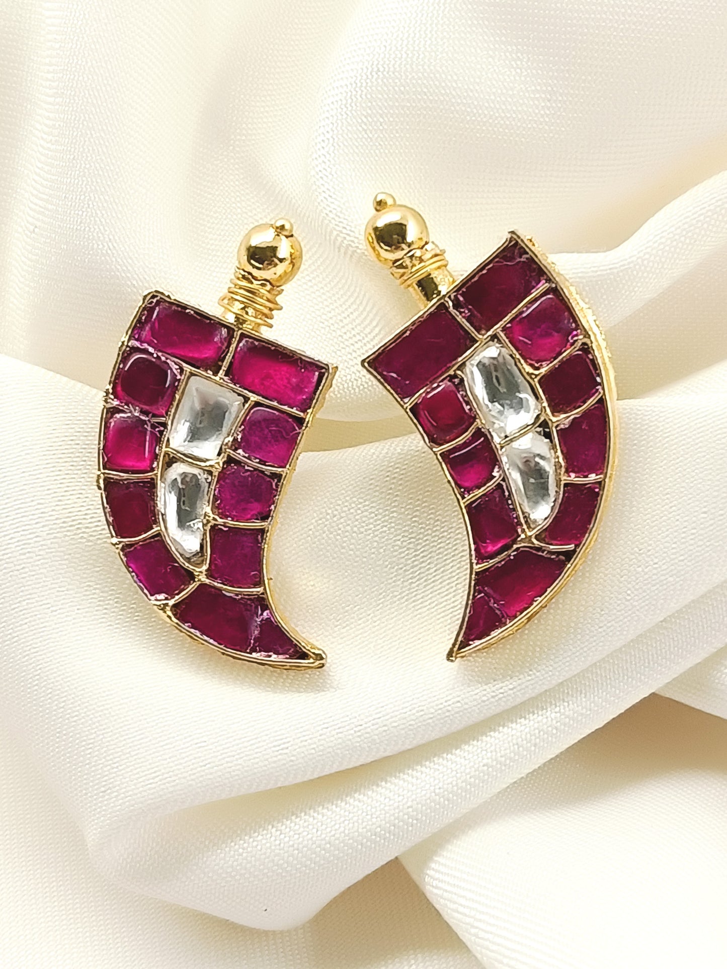 Aaloka Ruby Kundan Earring