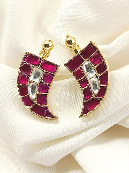 Aaloka Ruby Kundan Earring