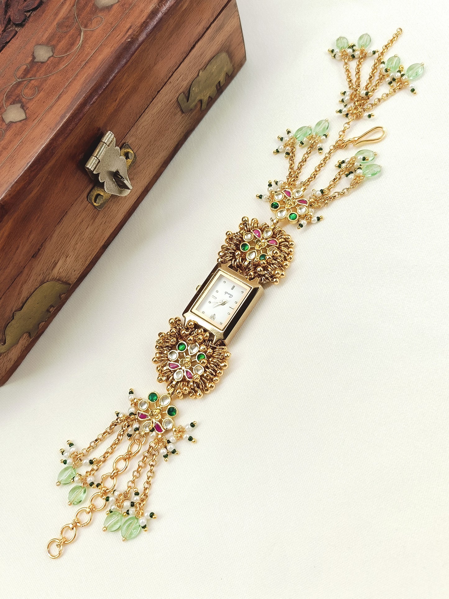 Deepti's Paachi Kundan Watch.