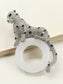 Sakina White Leopard Brooch