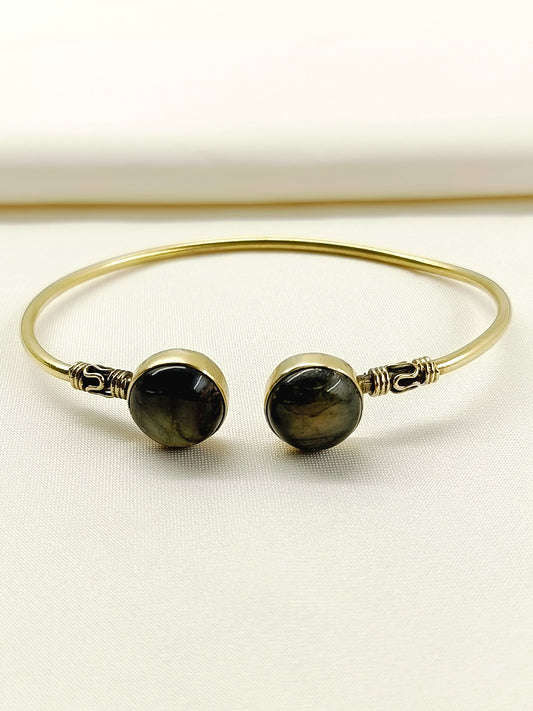 Rehaan Moonstone Dual Labradorite Men's Bracelet