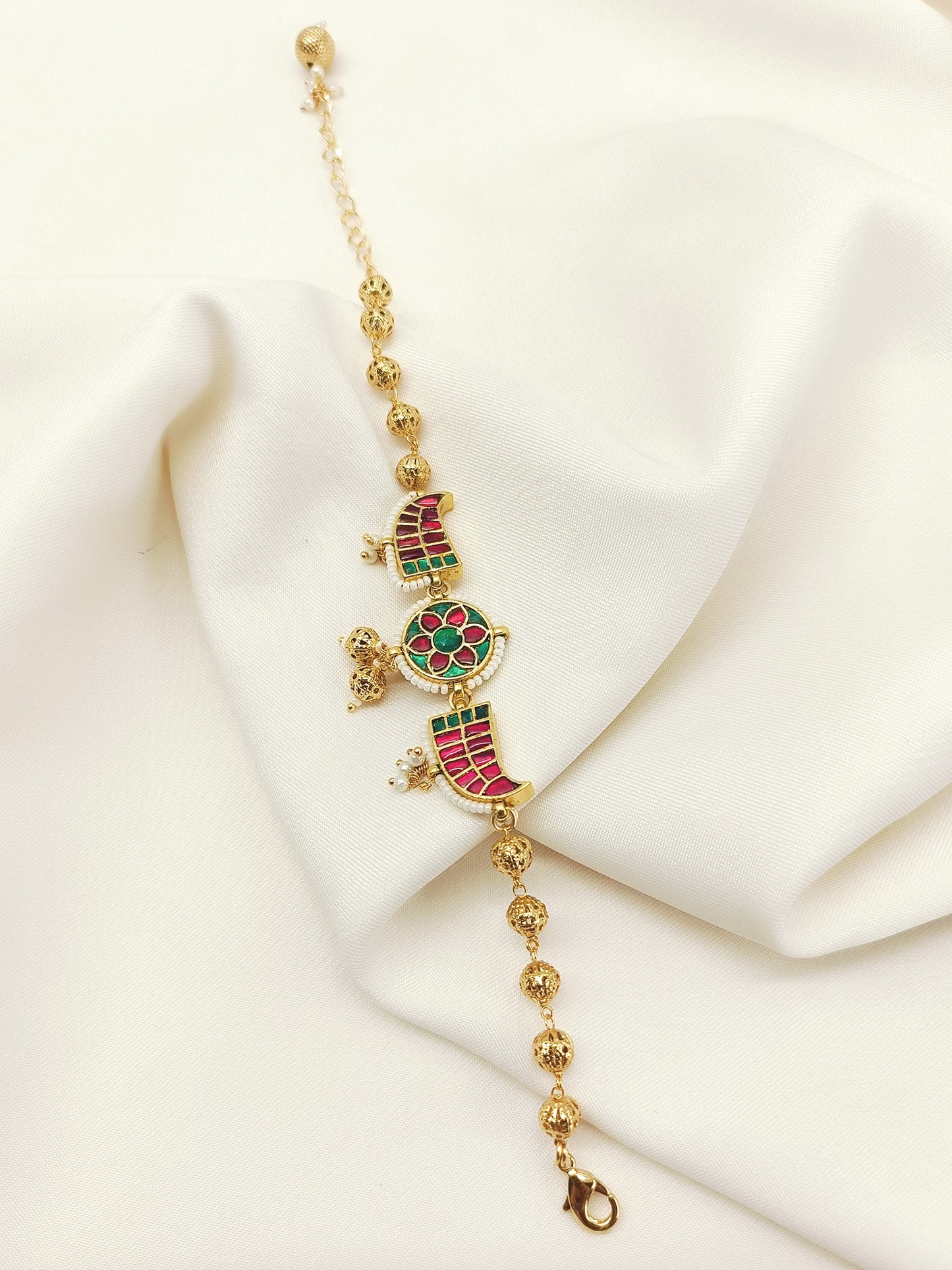 Mandakini R&G Kundan Bracelet