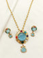 Vania Multi Colour Oxidized Pendant Set
