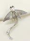 Yashvi White Dragonfly Brooch