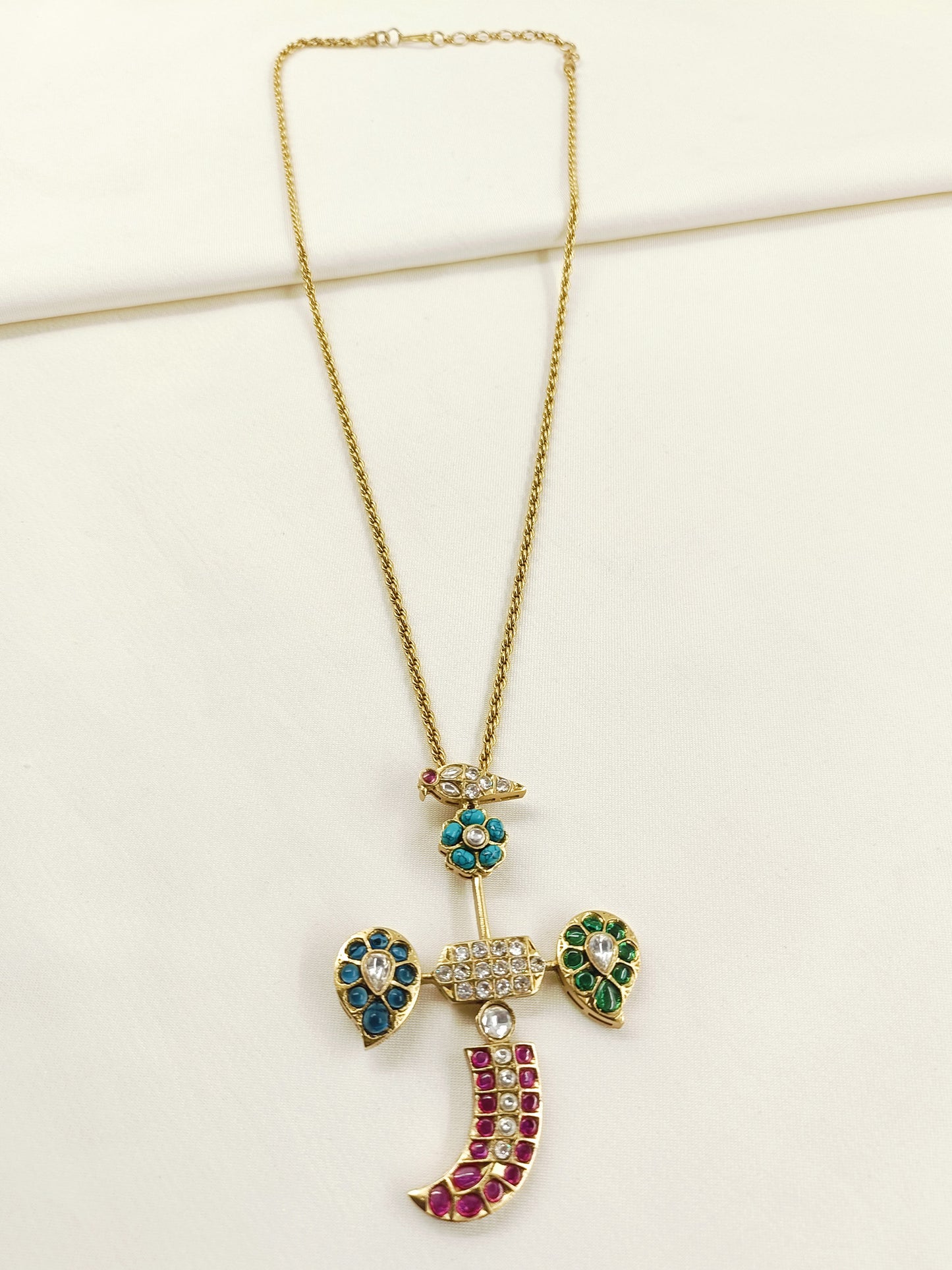 Sudh Multi - Colour Kundan Men's Neckpiece