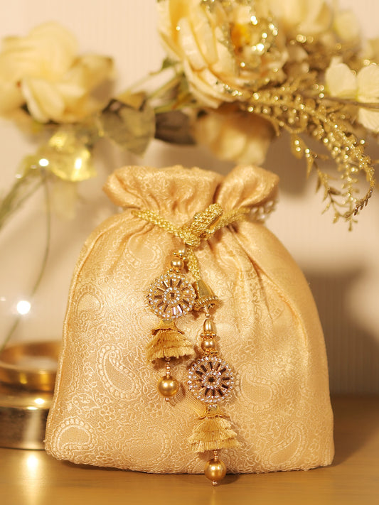 Sabine Golden Potli Bag