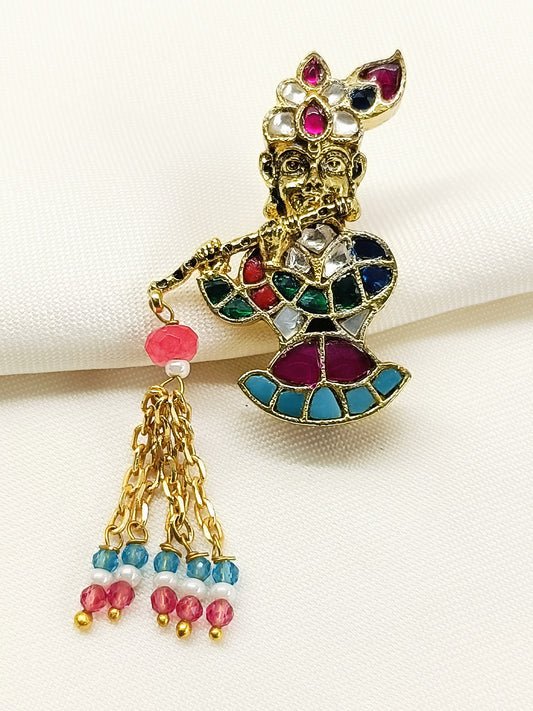 Imaran Multi Colour Krishna Ji Brooch