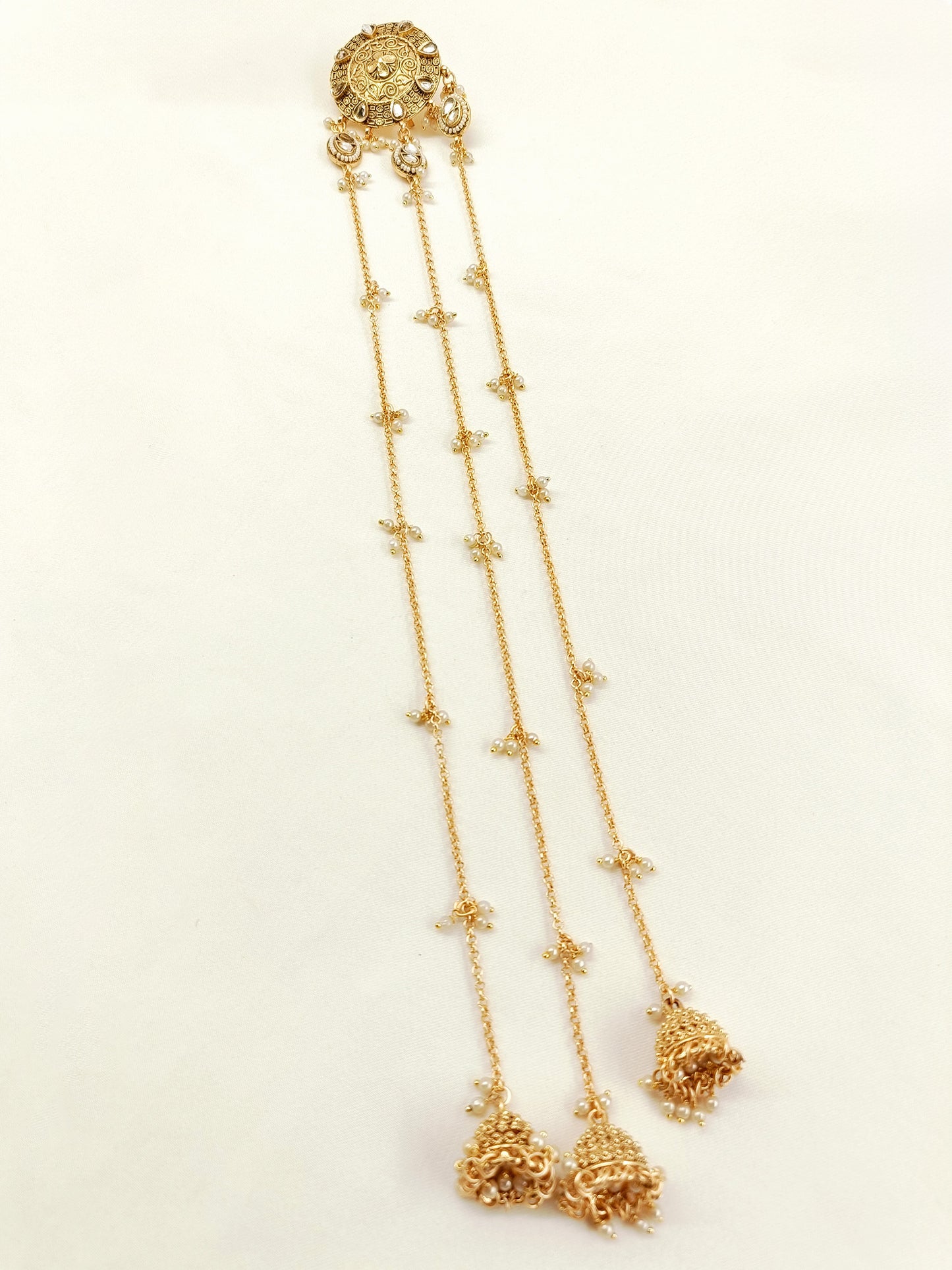 Vamika Golden Hair Brooch