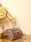 Betty Silver Evening Clutch