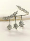 Qayanat White American Diamond Palm Bracelet