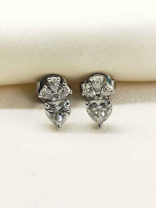 Nayanika 92.5 Silver Swarovski Stone Tops