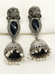 Sastra Black Oxidized Jhumki