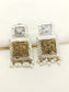 Banasmita White Oxidized Earring