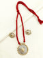 Colette Red Oxidized Necklace Set