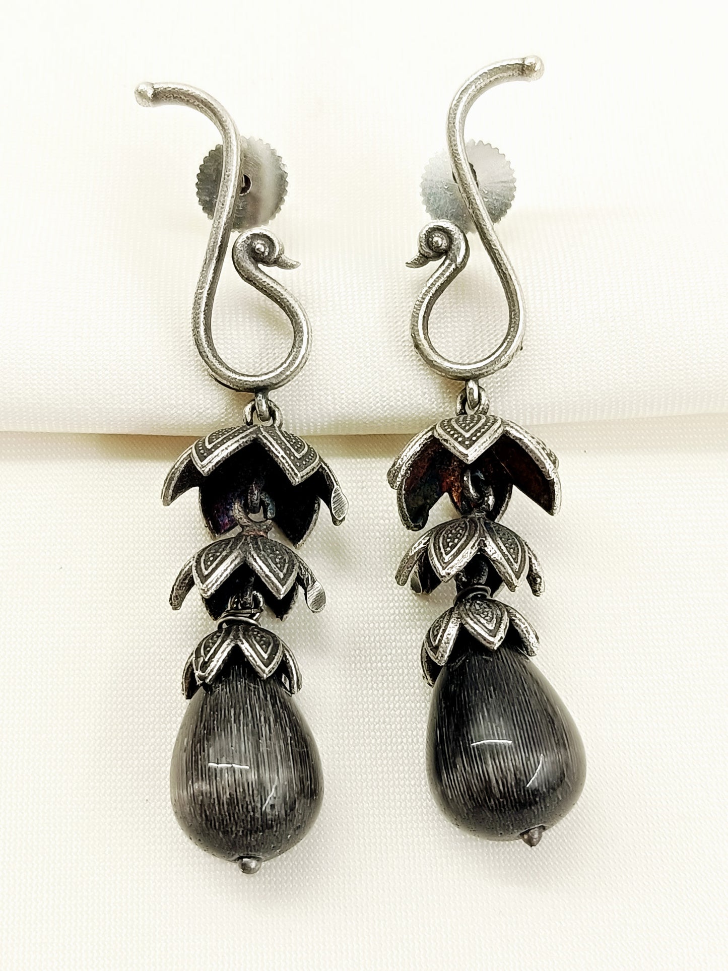 Komal Black Oxidized Jhumki