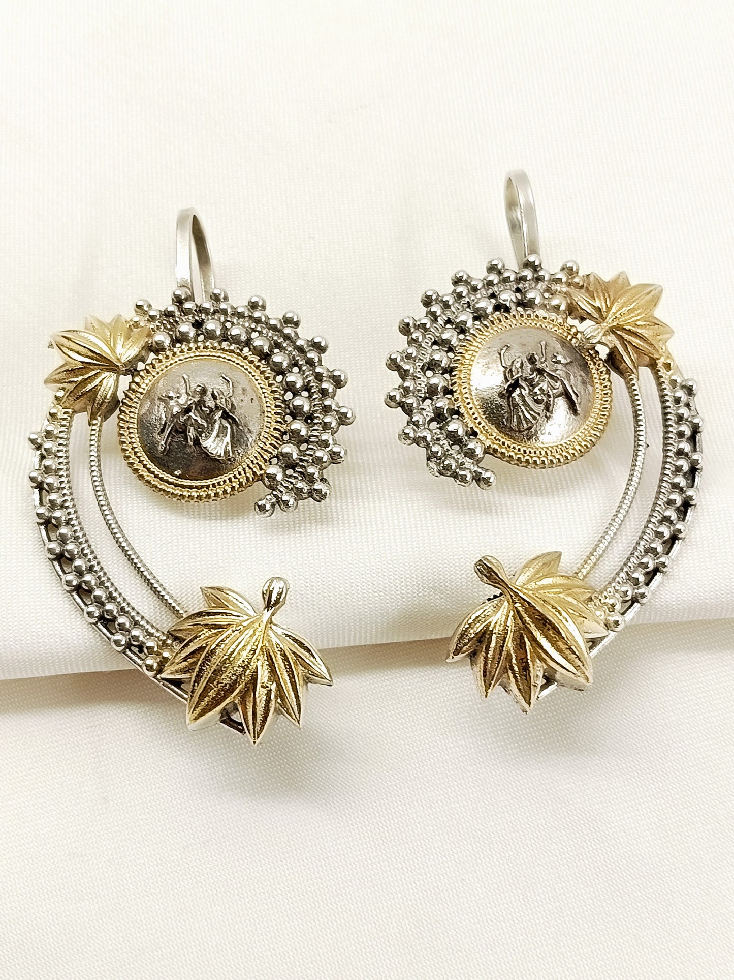Mehul Two Tone Men's Earring