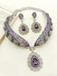 Ameliya Lavender American Diamond Set