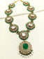 Niyansh Mint Green Groom Kundan Neckpiece