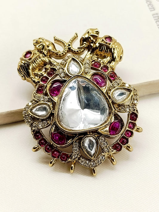 Manmeet Ruby Men's Brooch