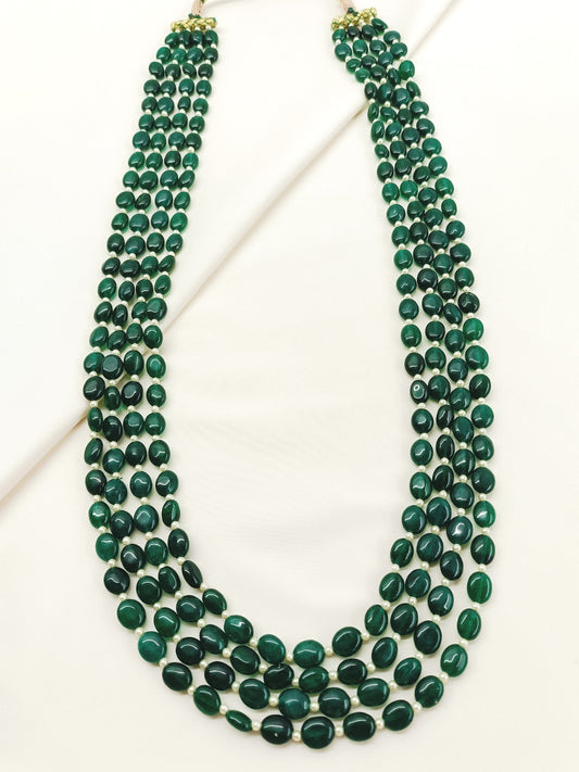 Arav Green Groom Beads Neckpiece
