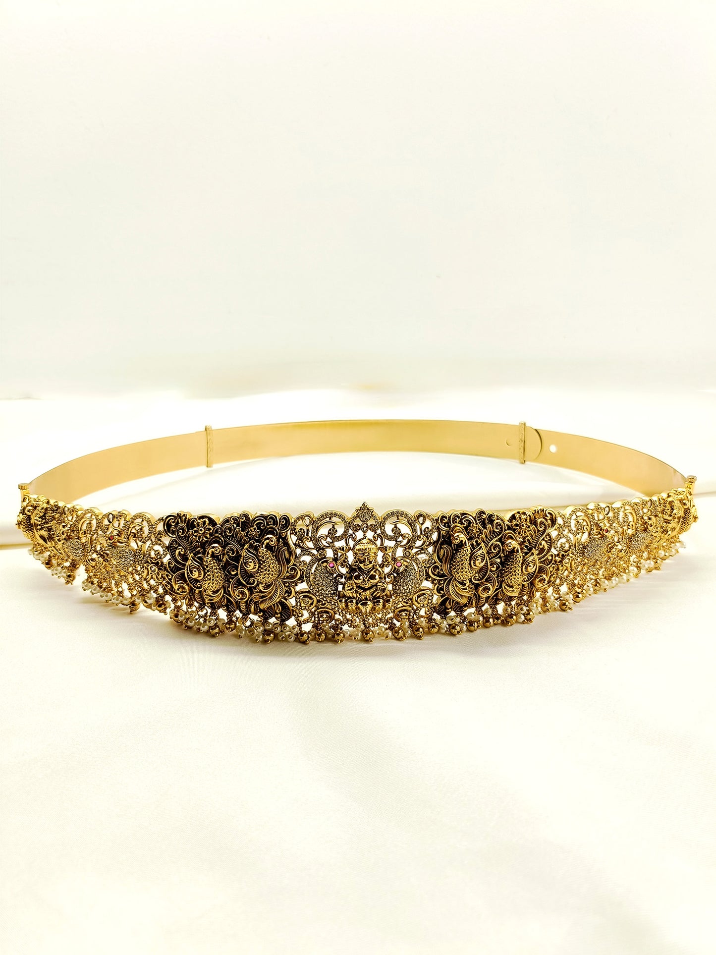 Tajaswini Plain Antique Waist Belt/kamar Bandh