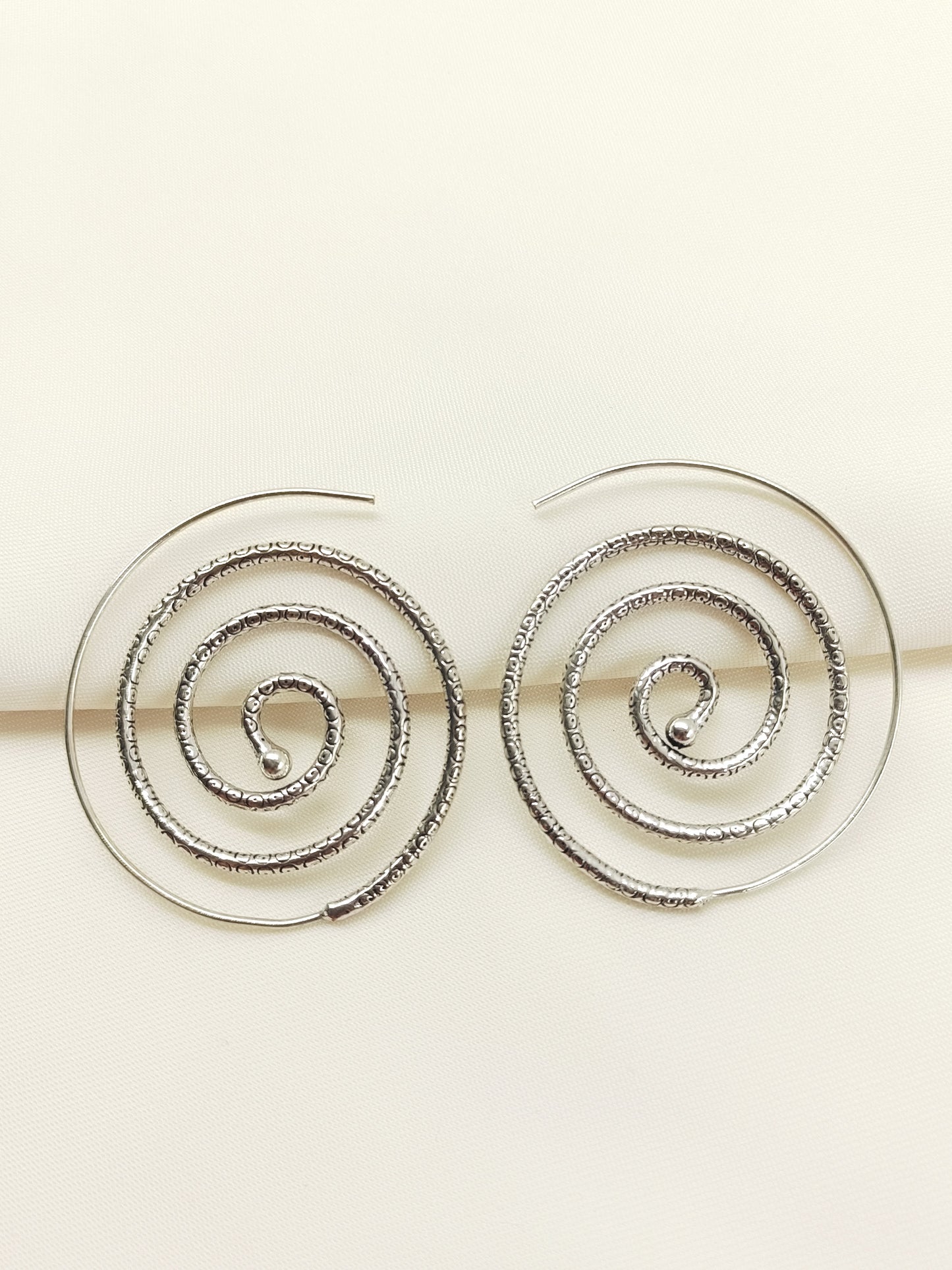Aindrila Silver Men's Earrings