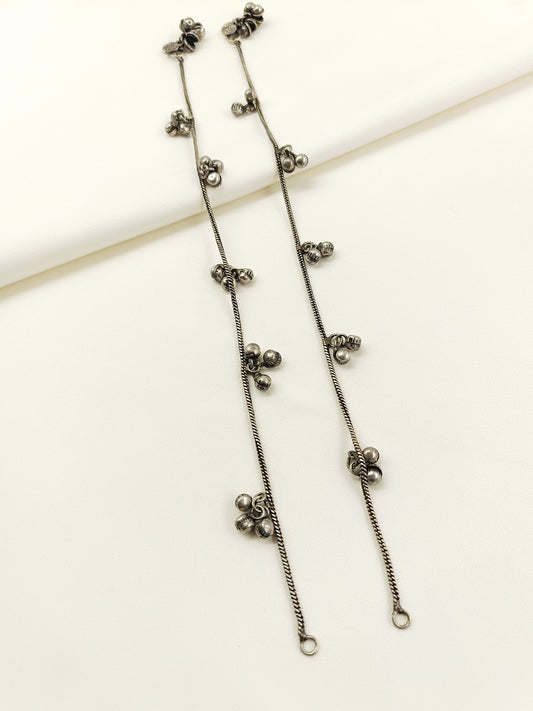 Rubee Oxidized Ghungroo Anklet Pair