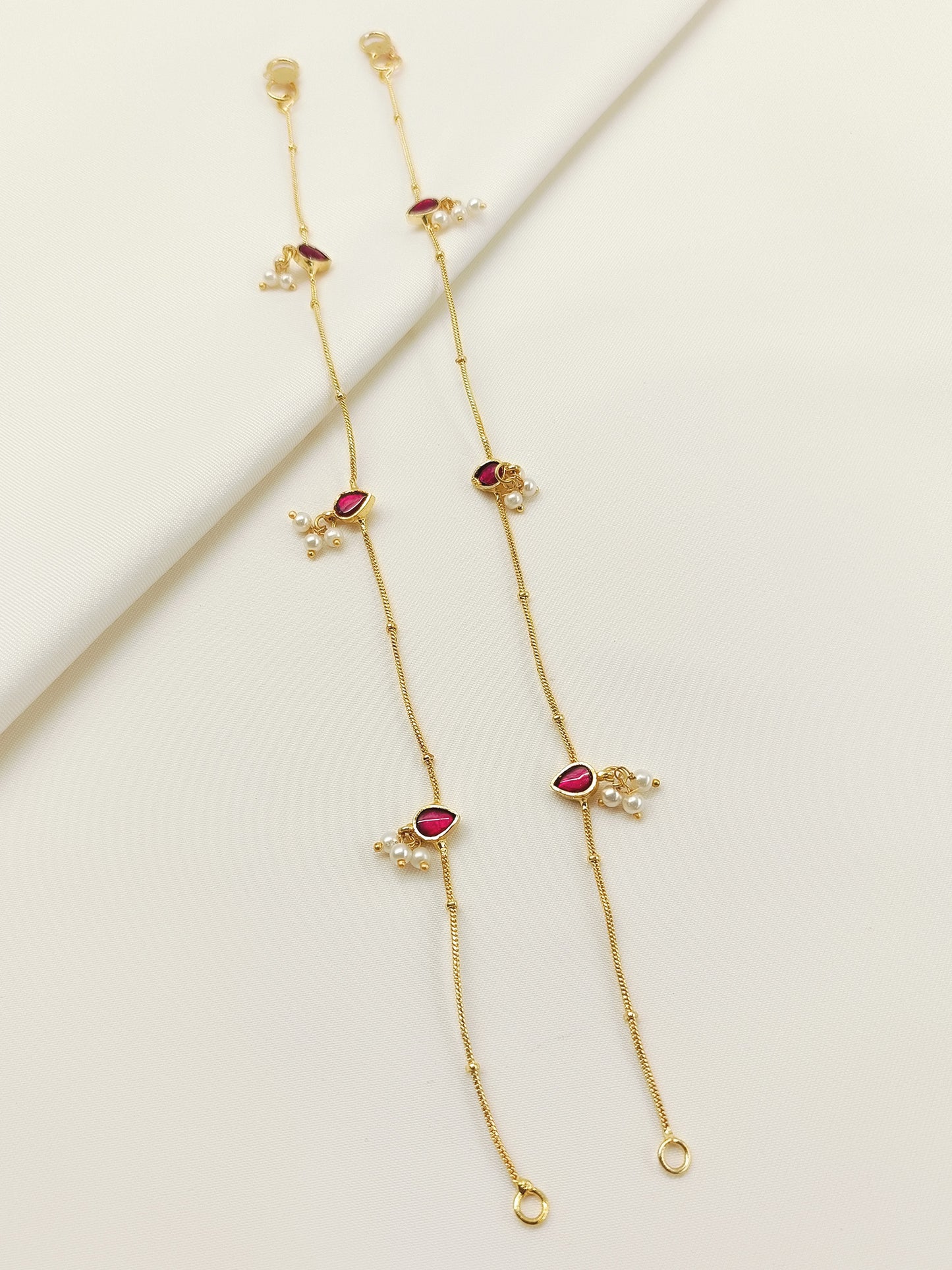 Bhaswati Ruby Kundan Anklet