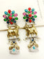 Bhamini Multi Colour Oxidized Earrings