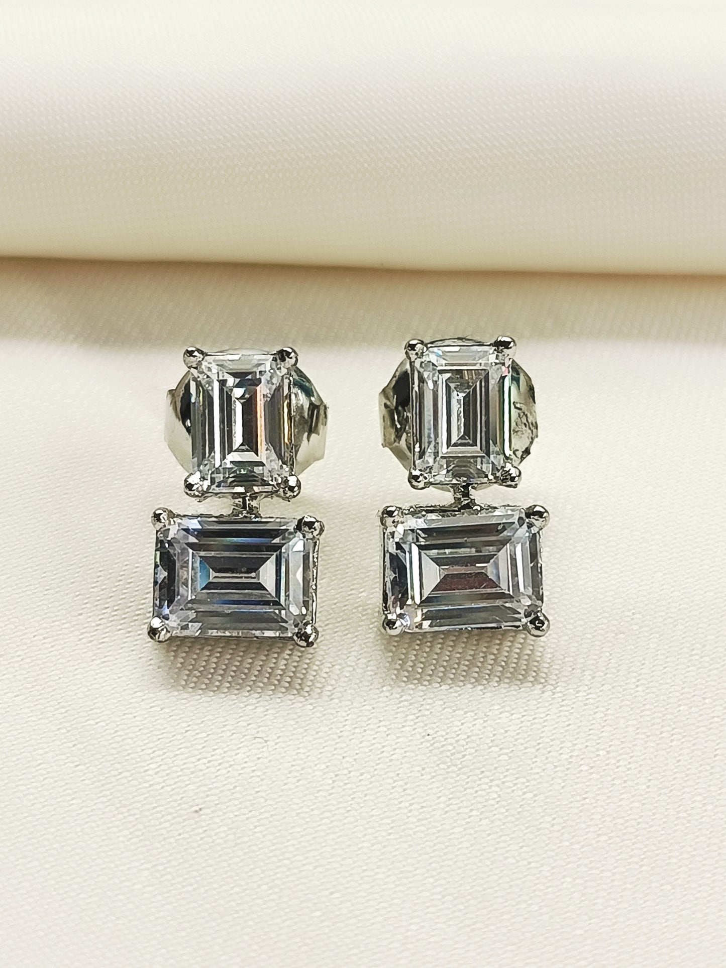 Mriganshi 92.5 Silver Swarovski Stone Tops