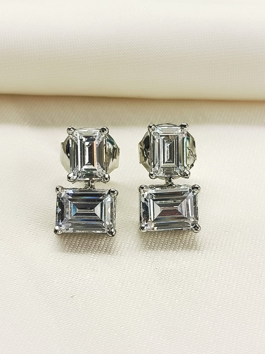 Mriganshi 92.5 Silver Swarovski Stone Tops