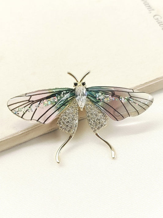 Vama P&G Butterfly Brooch