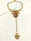 Kairav Ruby Men's Gold Hasli Neckpiece