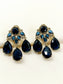Saina Blue Victorian Earring