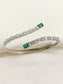Sadhya Green American Diamond Bracelet