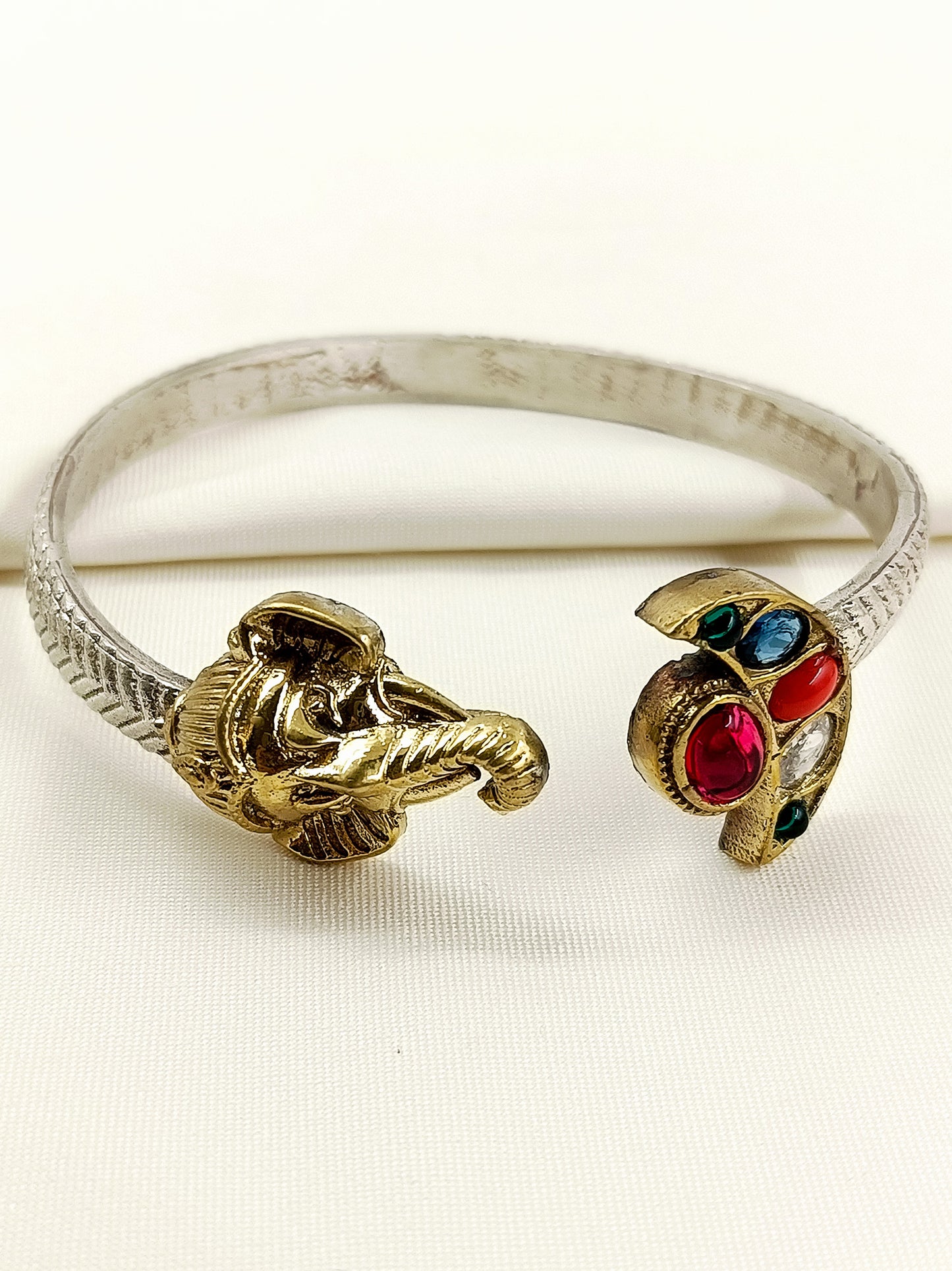 Girish Dual-Tone Ganesha Men's Bracelet