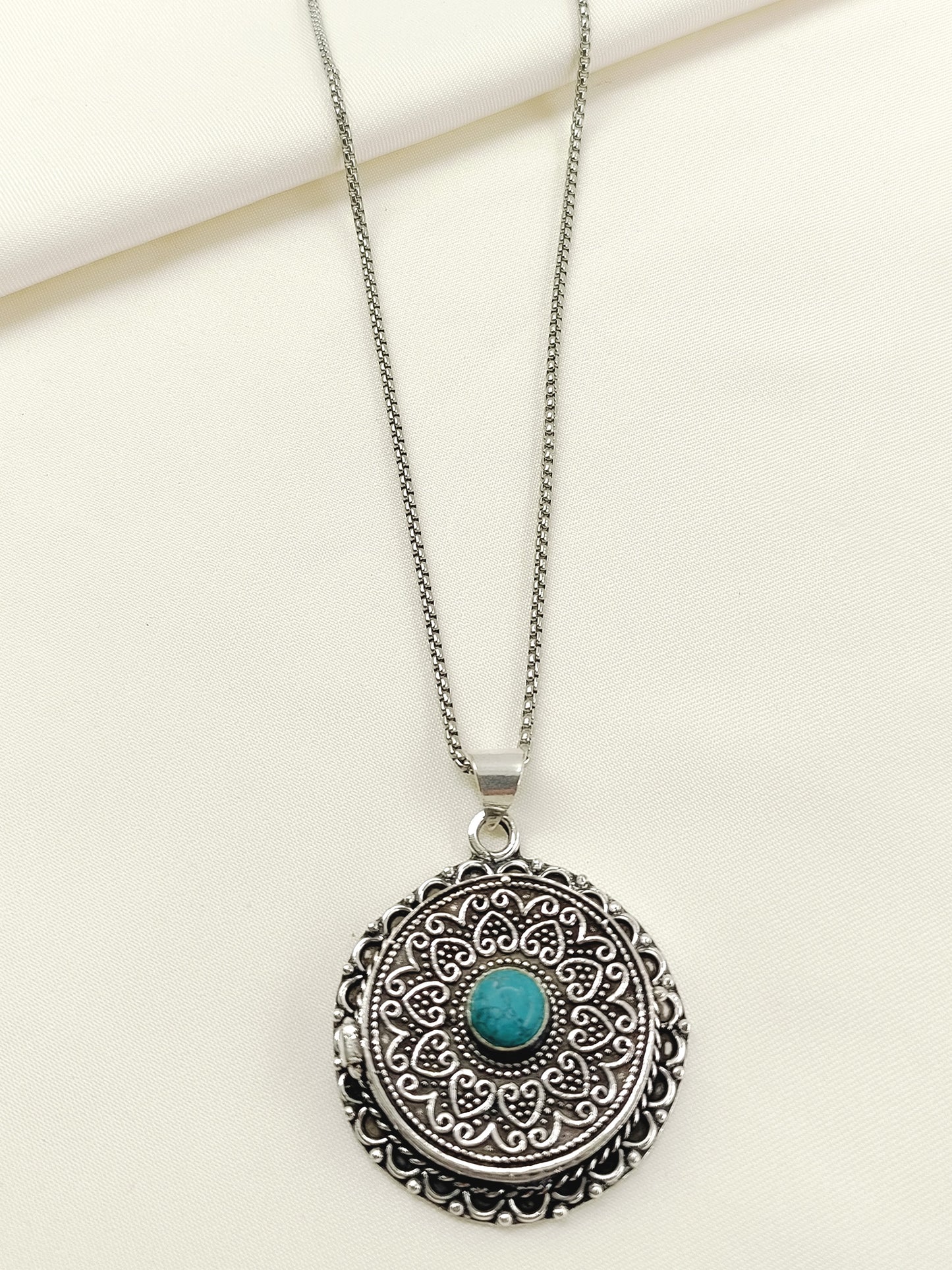 Charan Silver Men's Neckpiece