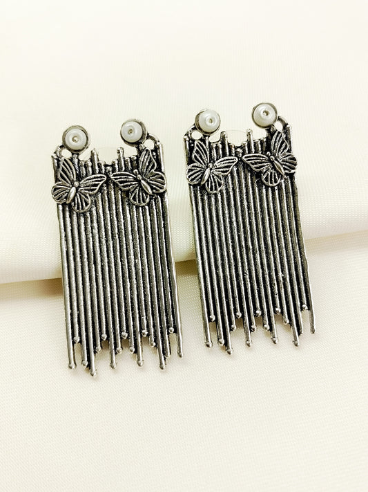 Zana White Pearl Oxidized Tops