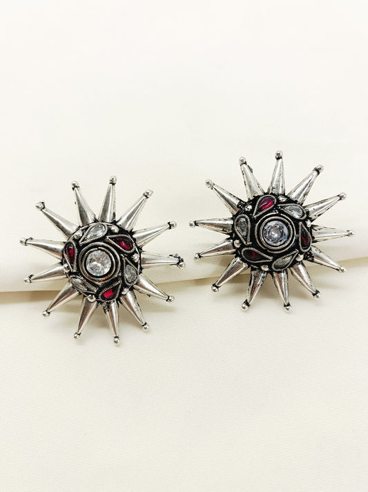 Ujjvala Ruby Oxidized Tops